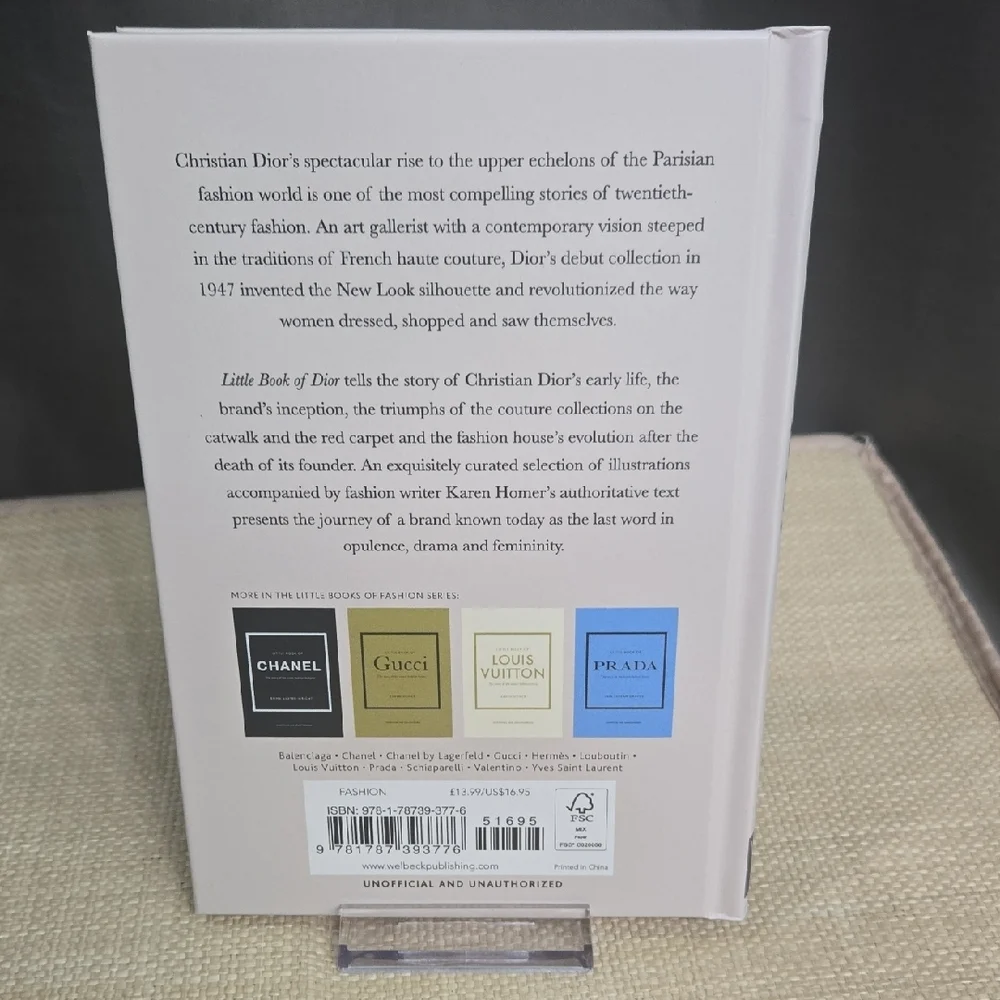 Dior White Hardcover Fashion Miniature